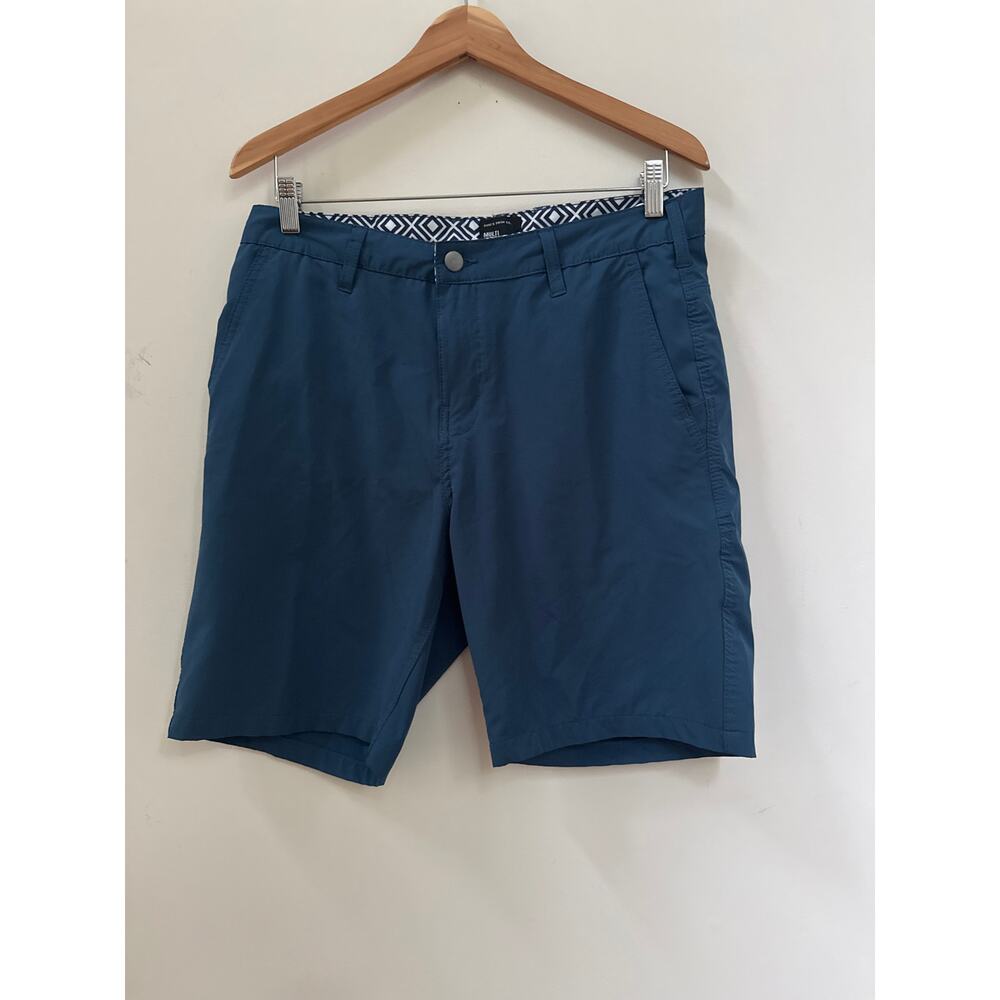 Surf and Swim Co Shorts Mens 32 Blue Multi Functional Trunk Swim Performance